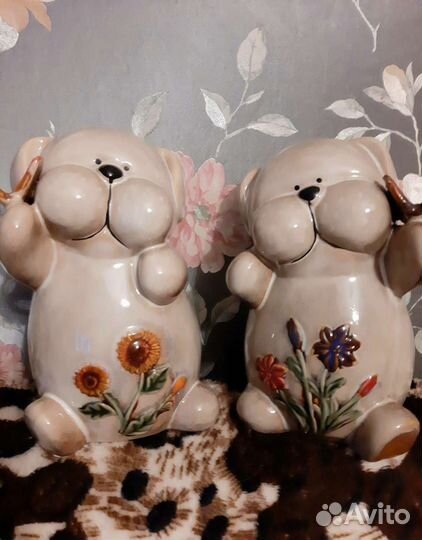 Сувенирные Собачки Керамика
