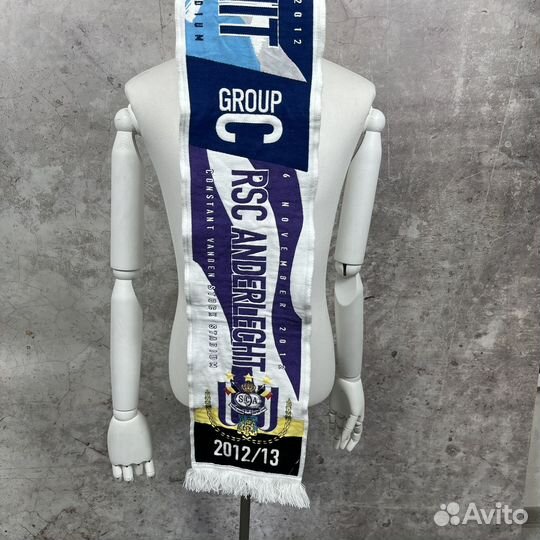 Шарф FC Zenit x Anderlecht Винтаж Футбол Зенит