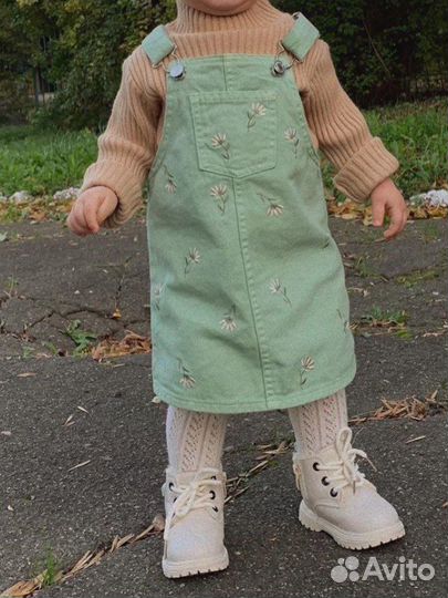 Джинсовый сарафан для девочки 86 92