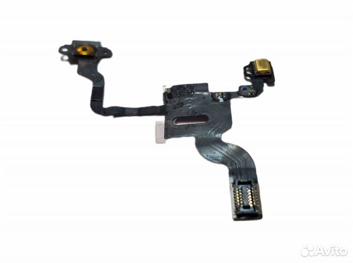 Шлейф iPhone 4 с микрофоном, кнопкой включения, св