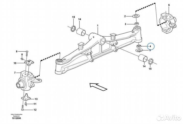 123726 Подшипник шкворня сферический