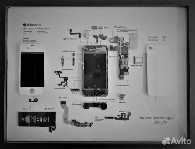 Картина разобранный айфон