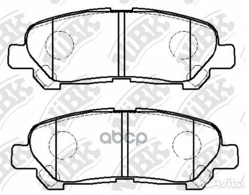 Колодки тормозные дисковые задние PN1848 NiBK