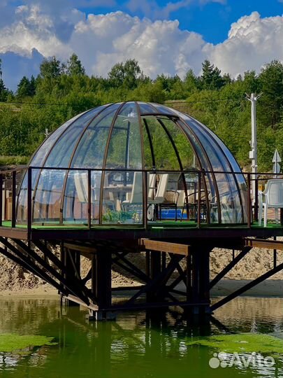 Беседка в форме купола над водой «Созвездие»