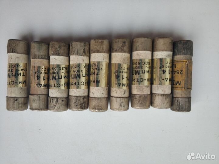 Предохранители 9 шт. мп-14 25А 380V