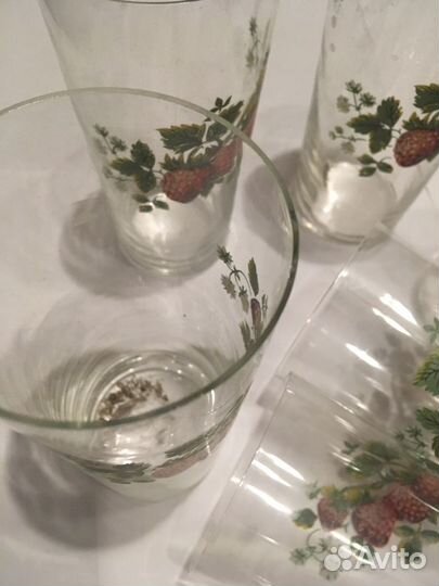 Стаканы, тонкое стекло,70- е годы