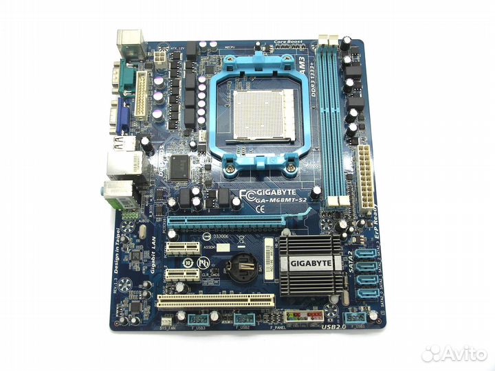 Материнская плата S-AM3 Gigabyte GA-M68MT-S2 REV:1