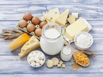 Молочные продукты(сливки,творог,молоко,сыр,масло)