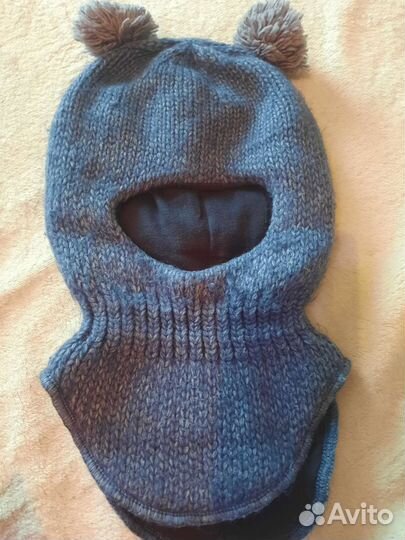Шапка шлем для мальчика 46-48