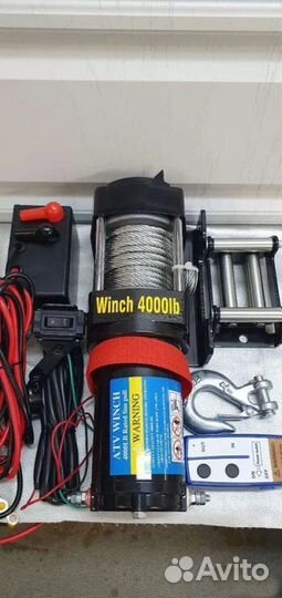 Лебедка 12v winch 4000 для квадроциклов