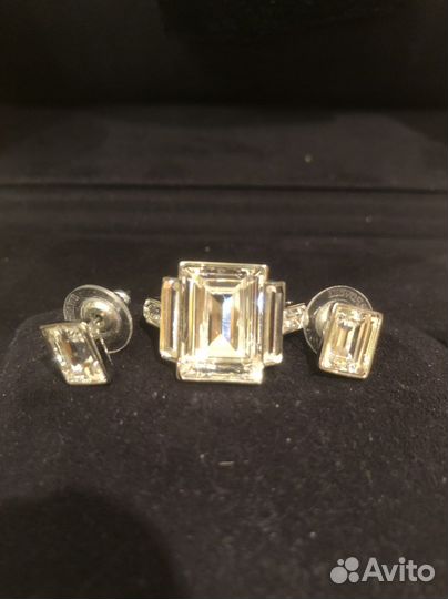 Кольцо и серьги Swarovski