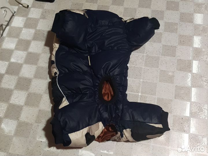 Одежда для средней собаки, комбинезон зимний