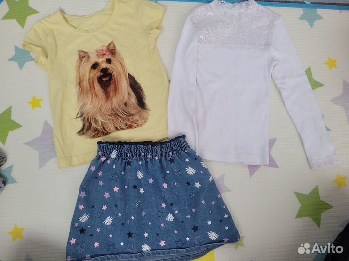 Вещи пакетом на девочку 98-104