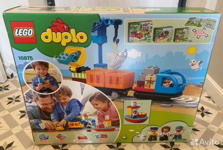 Lego Duplo Грузовой поезд 10875, 10882, мост 10872