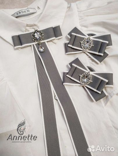 Галстук брошь,бантики,резинки,заколки