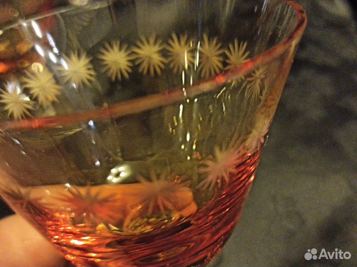 Фужеры цветное стекло СССР