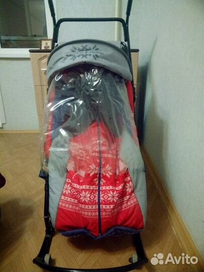 Санки с колёсиками