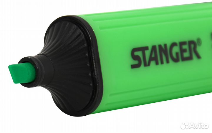Текстмаркер Stanger зеленый, уп. 10 штук
