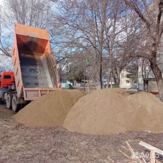 Песок карьерный с доставкой