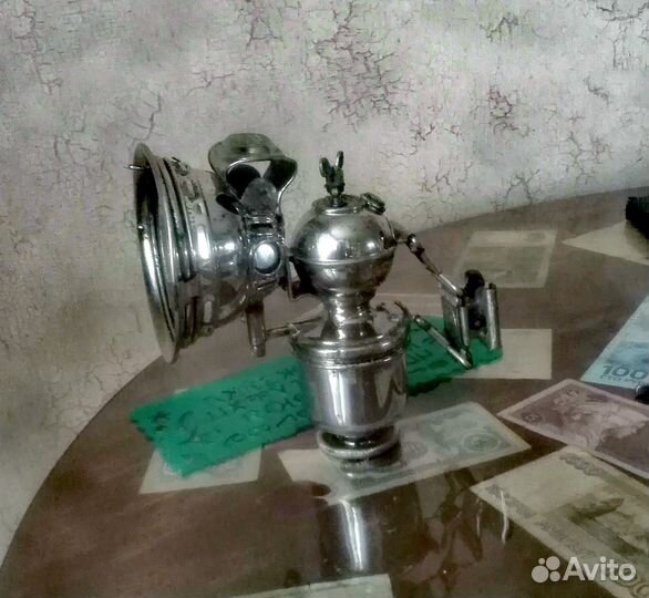 Старинный фонарь на велосипед