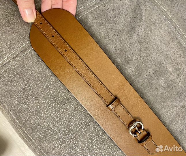 Ремень женский кожаный широкий Gucci