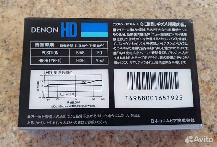 Аудиокассета Denon HD-X, HD, MD