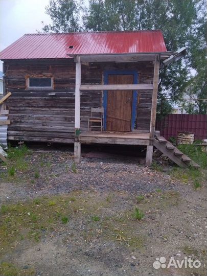 Сруб бани на санях