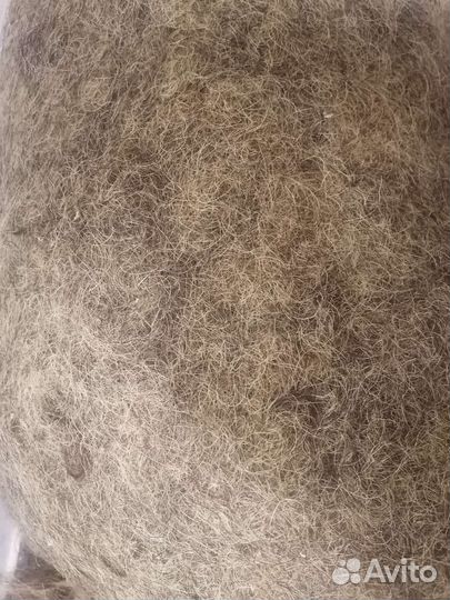 Конский волос для мебели. Б.у. с 1950 гг / 5 кг