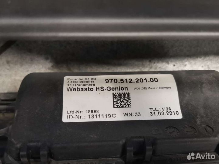 Porsche panamera 970 спойлер задний дополнительный