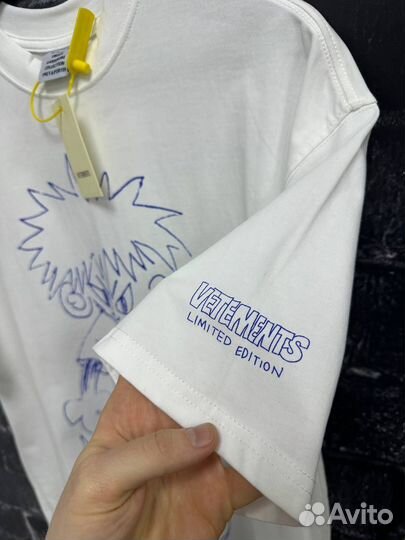 Футболка vetements белая