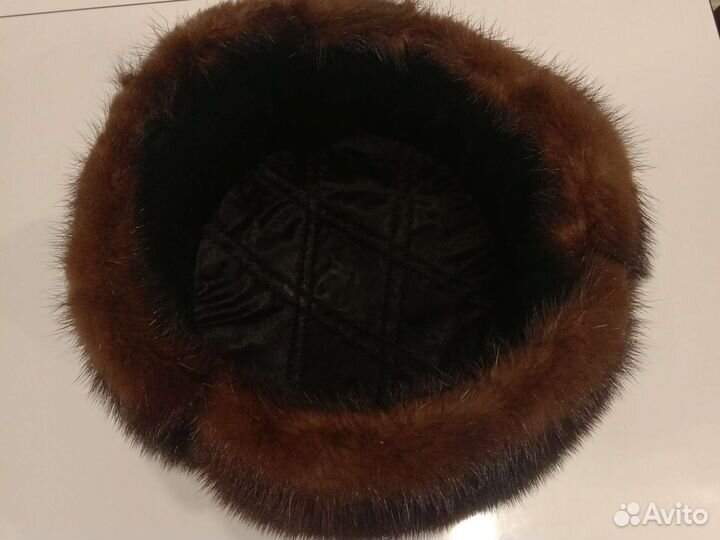 Норковая шапка мужская 58 размер