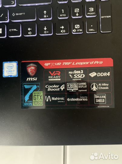 Игровой ноутбук msi i7