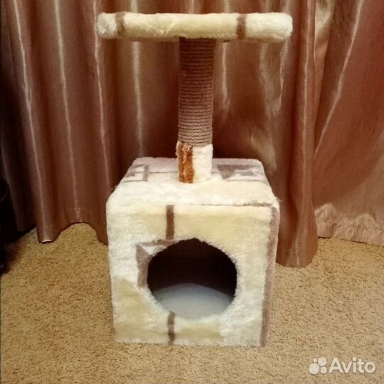 Когтеточка домик для кошки бу
