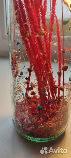 Подсвечник с сухоцветами