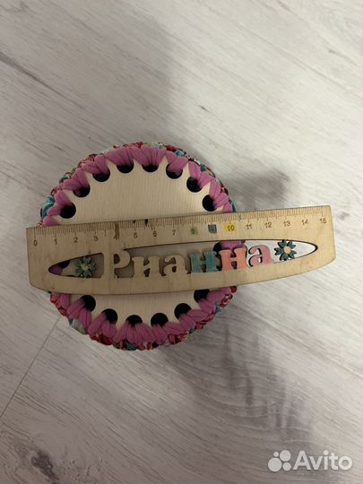 Вязаная корзина