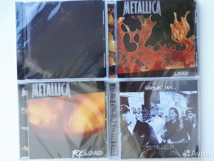 CD диски Metallica, Megadeth, Anthrax, Slayer