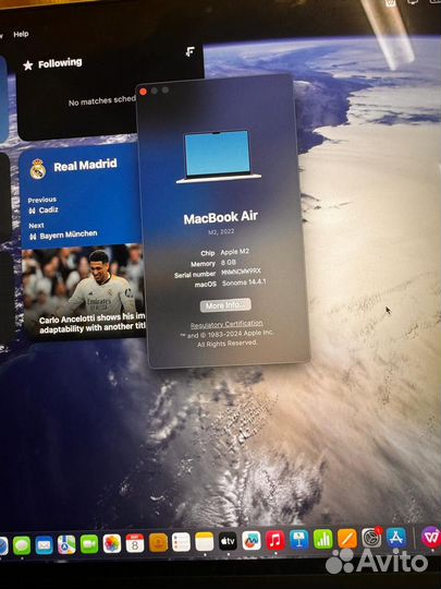 Macbook air 13 m2 8 256 starlight