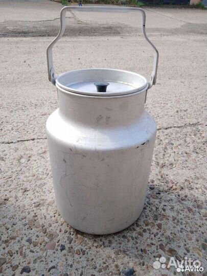 Фляга алюминиевая бу 40л и бидон 10л