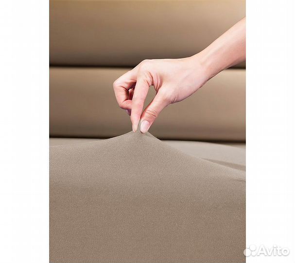 Простынь GoodNight Трикотаж 200х200х20 Какао на ре