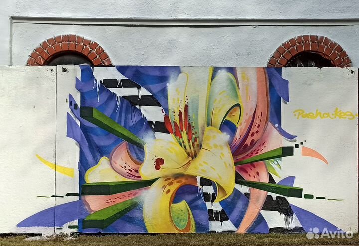 Граффити оформление.Художественная роспись стен