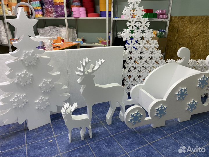 Новогодние украшения на улицу и в тц, офис, школу