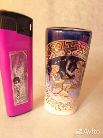 Греческая керамика терракота с позолотой