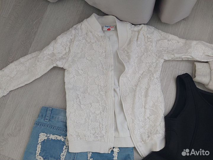 Вещи пакетом на девочку р 110-134