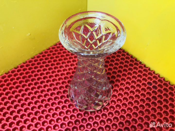 Z.8251 вазочка стеклянная, декоративная, винтаж