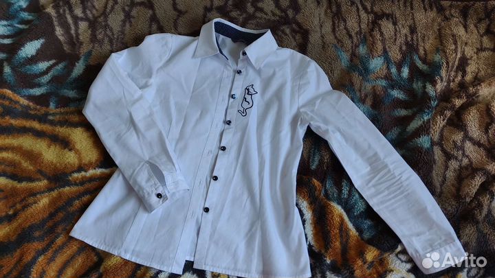 Школьная рубашка на девочку 11л р.146