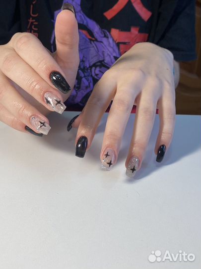 Маникюр наращивание