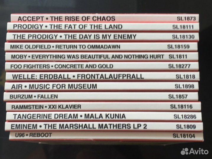 Коллекционное издание 13 CD Accept,Prodigy,Moby
