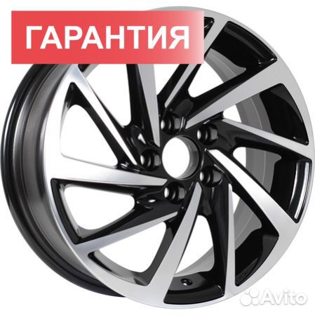 Диски KDW KD1530 Black Front Polished 6x15 4x100 ET 46 Dia 54.1