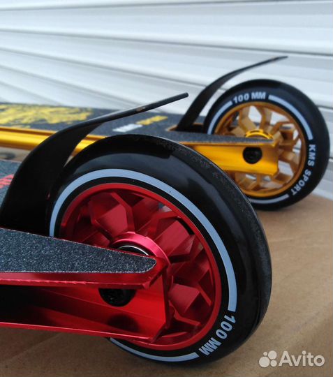 Трюковой самокат KMS 100mm(металл) V-руль