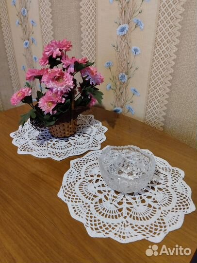 Вязанные салфетки